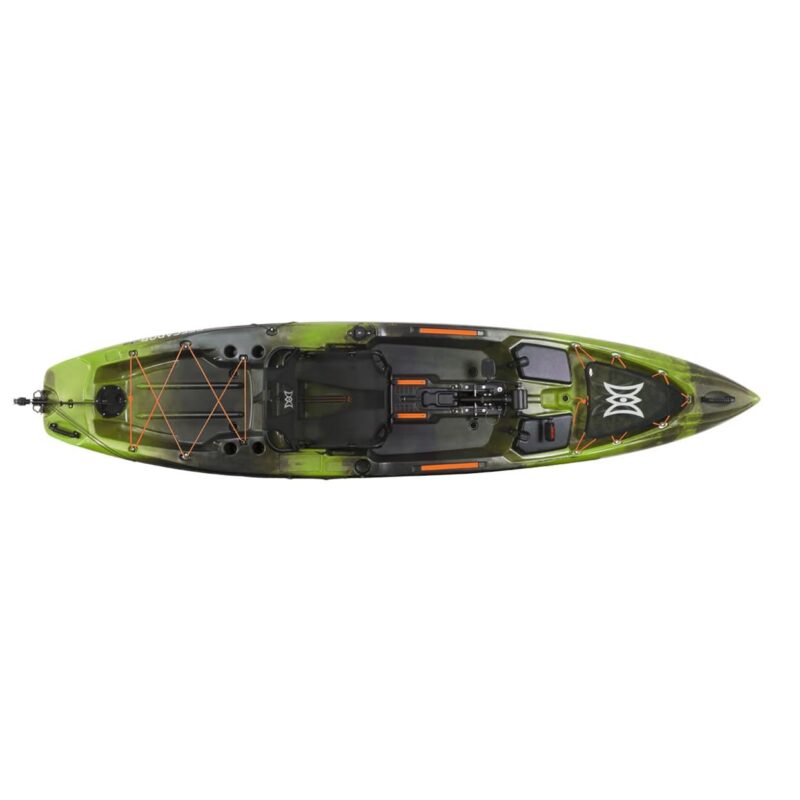 Perception Pescador Pilot 12 Sit-On-Top Fishing Kayak – Pedal Drive, Adjustable Frame Seat & Tackle Storage (12′, Dapper) - Image 2