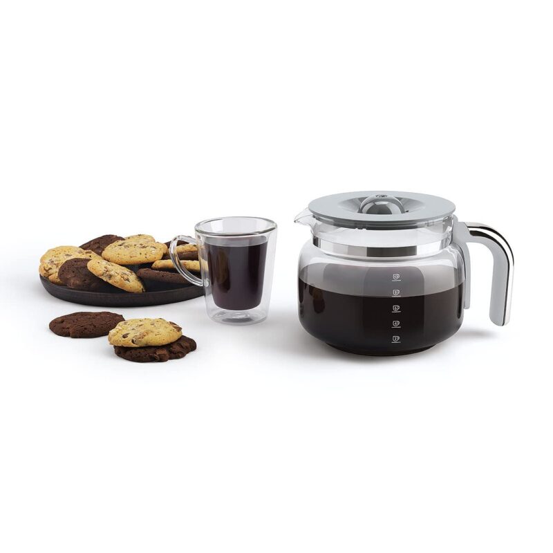 Smeg DCF02CRUK Drip Coffee Maker – 1.4 L, Aroma Selector, Auto-Start Timer, Anti-Drip System, Digital Display, Cream - Image 14