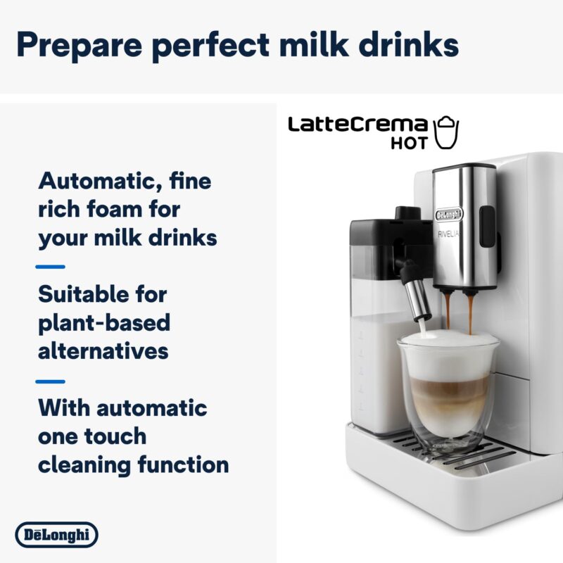 De'Longhi Rivelia – Bean-to-Cup Coffee Machine EXAM440.55.G - Image 14