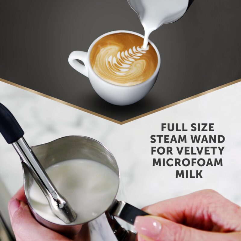 Breville Barista Max Espresso Machine – Integrated Bean Grinder, Milk Frother, 15 Bar Pump, 2.8L Tank, Stainless Steel Espresso, Latte & Cappuccino Maker - Image 9
