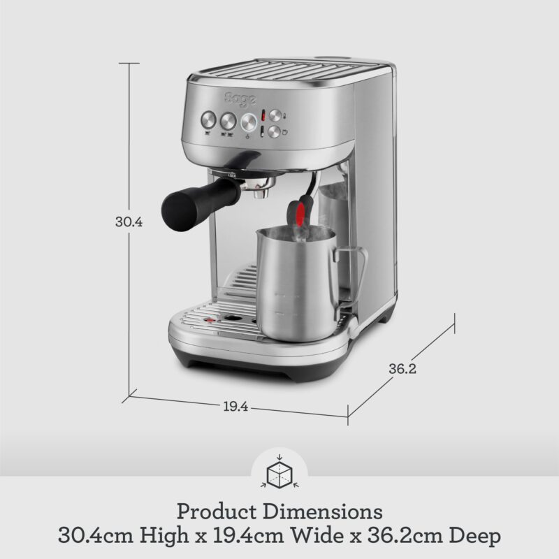 Sage Bambino Plus – Compact ThermoJet Espresso Machine with Auto Milk Frother, Black Truffle - Image 13