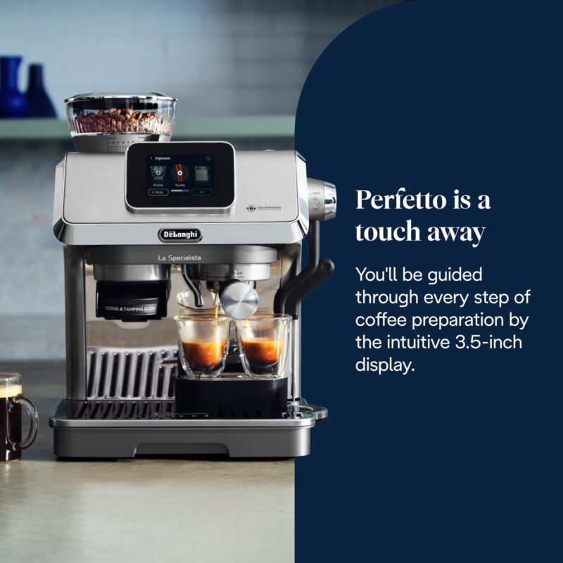 De’Longhi La Specialista Metal EC9155.MB – Barista-Style Pump Espresso & Cappuccino Machine with Sensor Grinder, 1450 W, Metal Black - Image 22