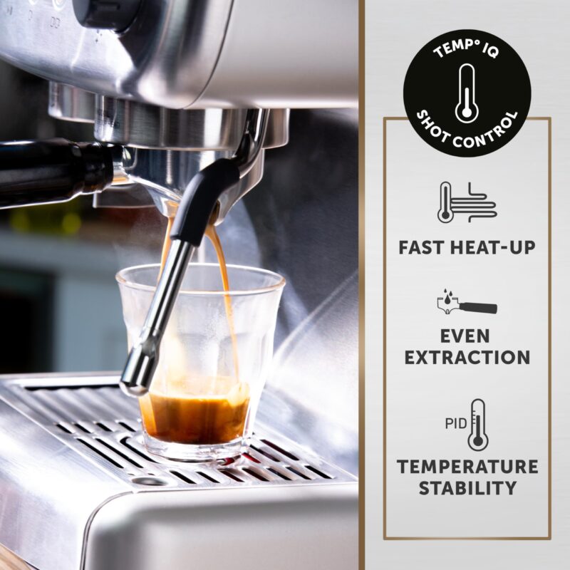Breville Barista Max Espresso Machine – Integrated Bean Grinder, Milk Frother, 15 Bar Pump, 2.8L Tank, Stainless Steel Espresso, Latte & Cappuccino Maker - Image 23