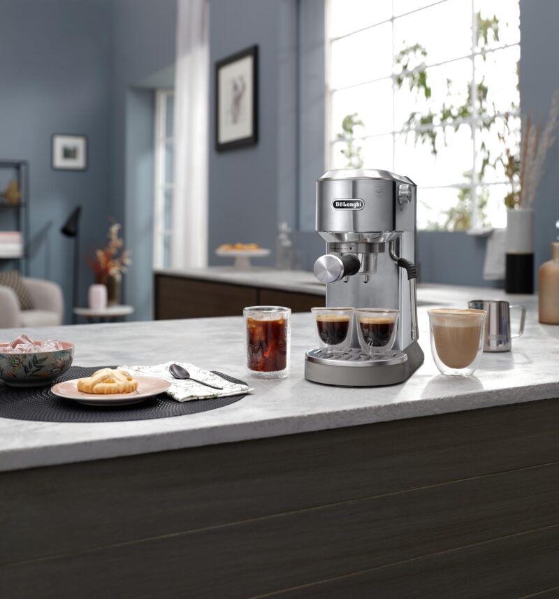 De’Longhi Dedica Style EC685M – 15-Bar Pump Espresso & Cappuccino Machine with Adjustable Cappuccino System, Slim 15 cm Silver Design - Image 46