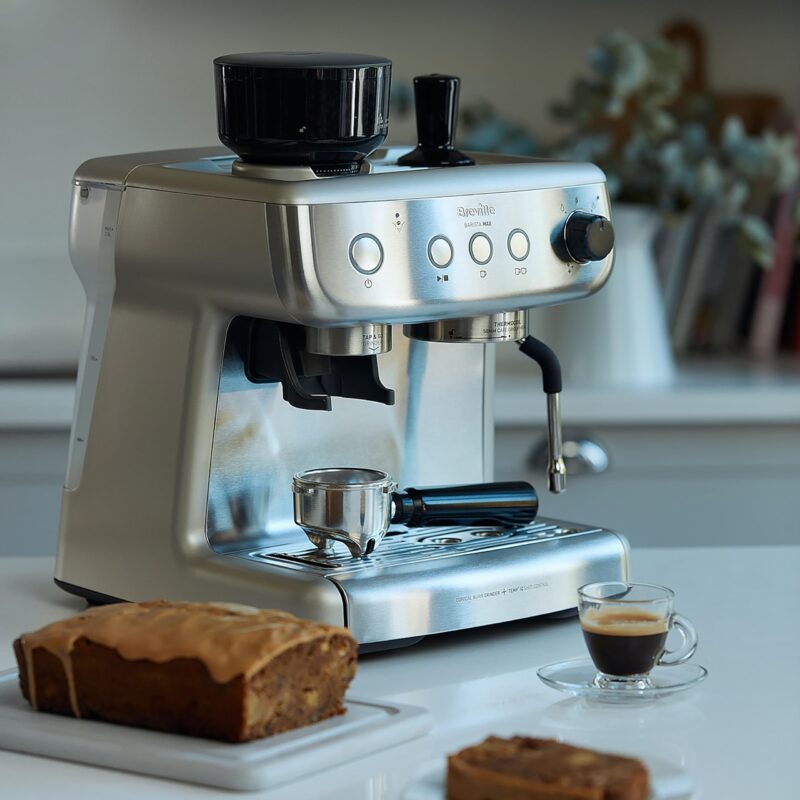 Breville Barista Max Espresso Machine – Integrated Bean Grinder, Milk Frother, 15 Bar Pump, 2.8L Tank, Stainless Steel Espresso, Latte & Cappuccino Maker - Image 28