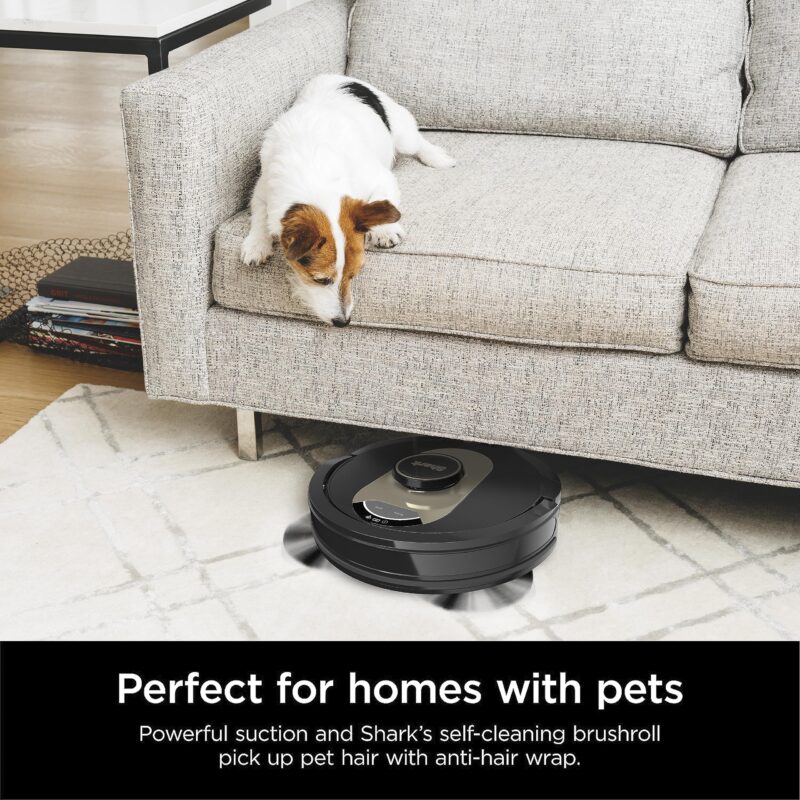 Shark AV2501AE AI Ultra Robot Vacuum with XL HEPA Self-Empty Base – 60-Day Capacity, Smart Mapping, LIDAR Navigation, Alexa Control, Perfect for Pet Hair, Carpet & Hard Floor, Bagless, Black - Image 7